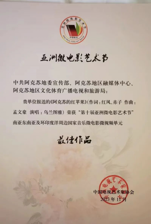 乌兰图雅参加“读懂中国·新疆行·走进阿克苏”2024短创作传(图5)
