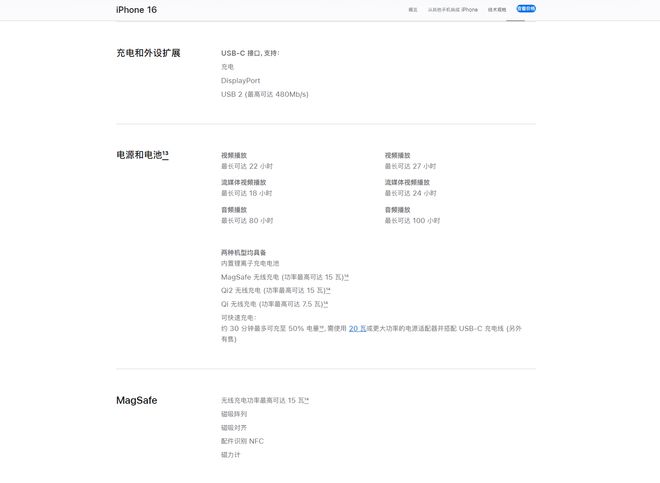 iPhone16系列手机支持Qi201磁吸无线充电(图3)