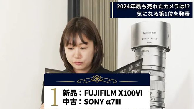 MAP公布2024年相机销量TOP10名单(图1)