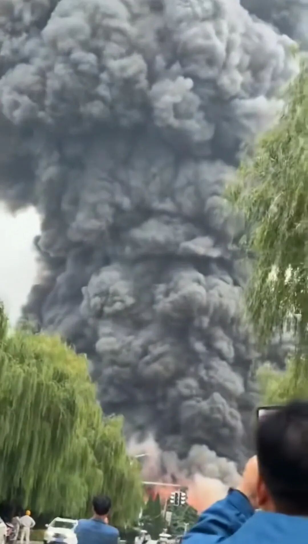 河南洛阳一化工厂失火居民担心滚滚浓烟污染空气当地回应(图2)