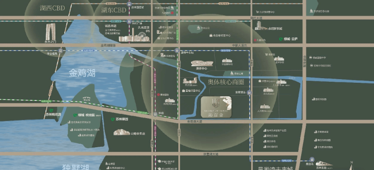 苏州奥体芯绿城沁百合怎么样：纯低密洋房容积率18户型155-235㎡最新动态(图3)